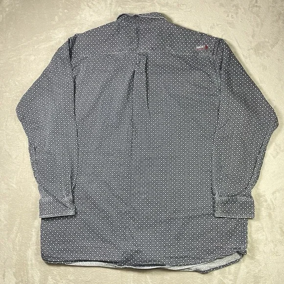 Ariat FR Button Down Shirt Khaki Tan Mens 3XL Tall Long Sleeve CAT2 Workwear - Picture 5 of 11